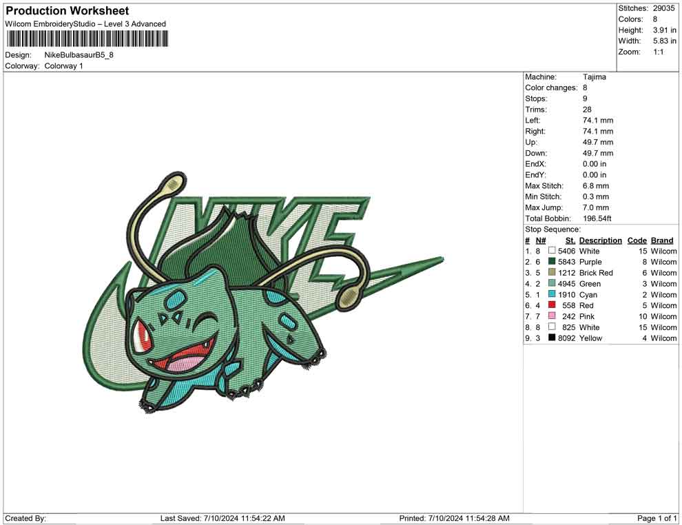 Nike Bulbasaur B