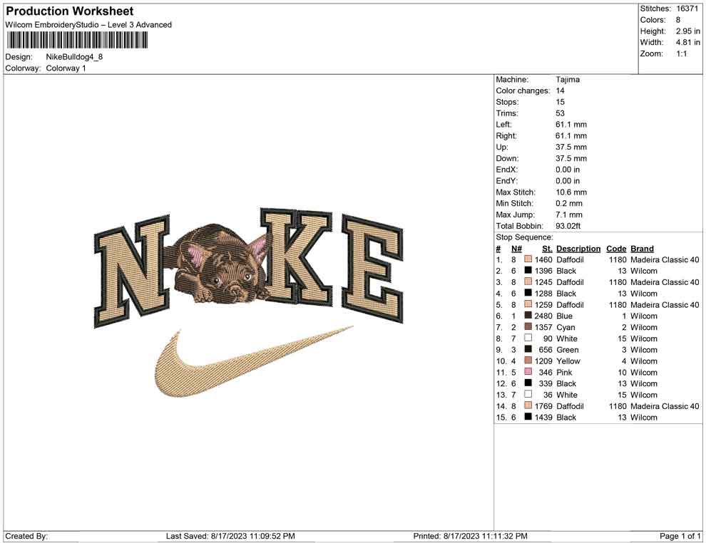 Nike BullDog