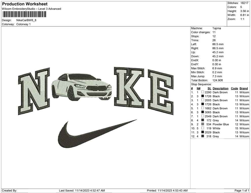 Nike Car Bw
