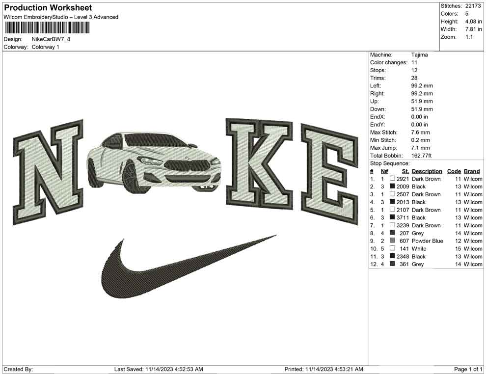 Nike Car Bw
