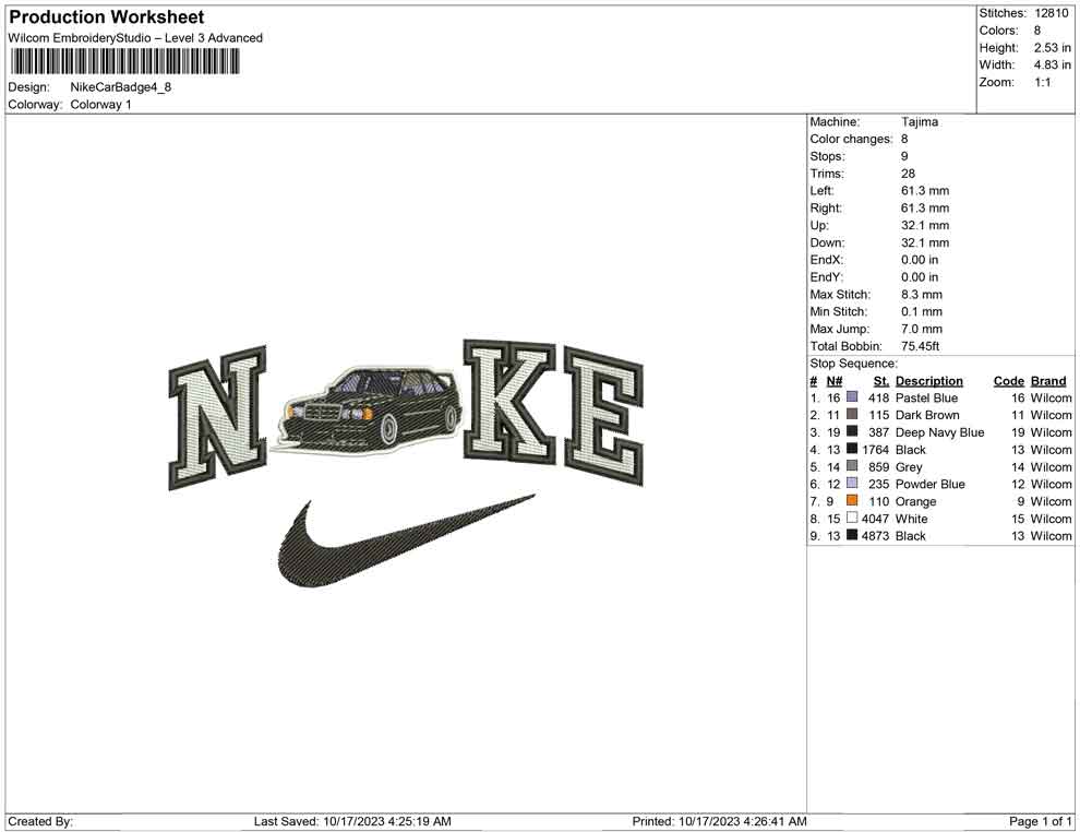 Nike Car Badge