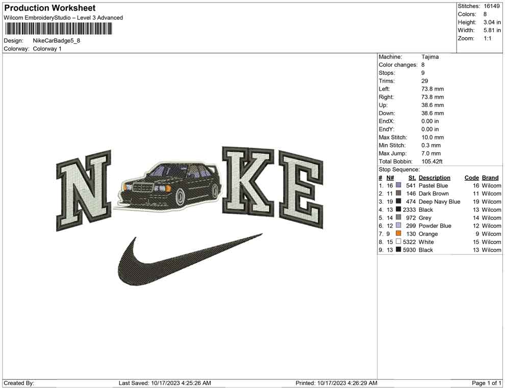 Nike Car Badge
