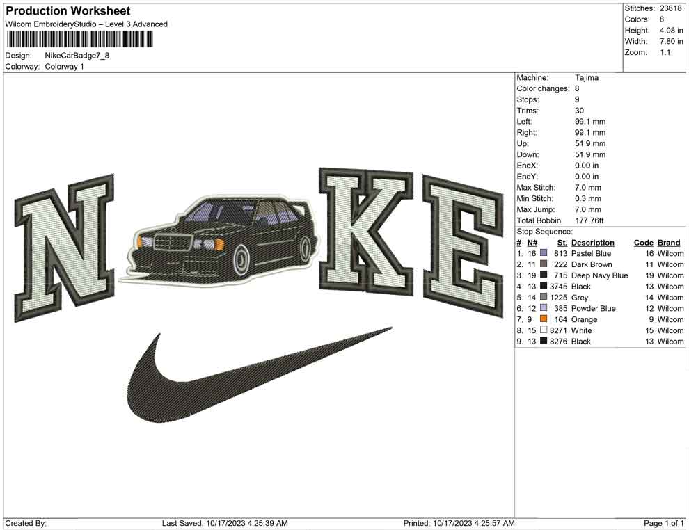 Nike Car Badge