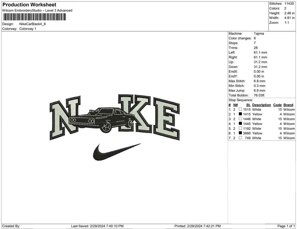Nike Car Black B