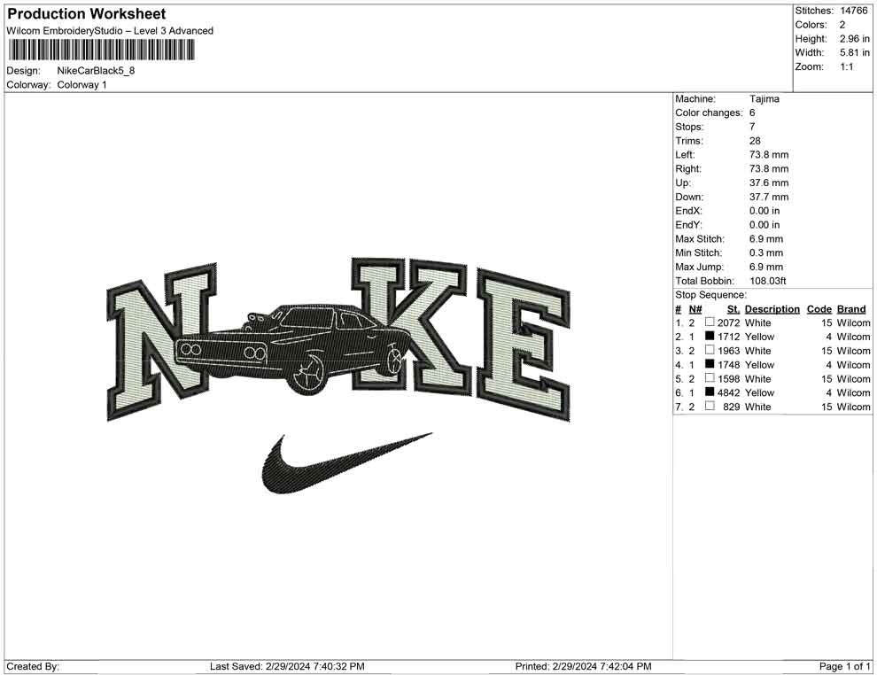 Nike Car Black B