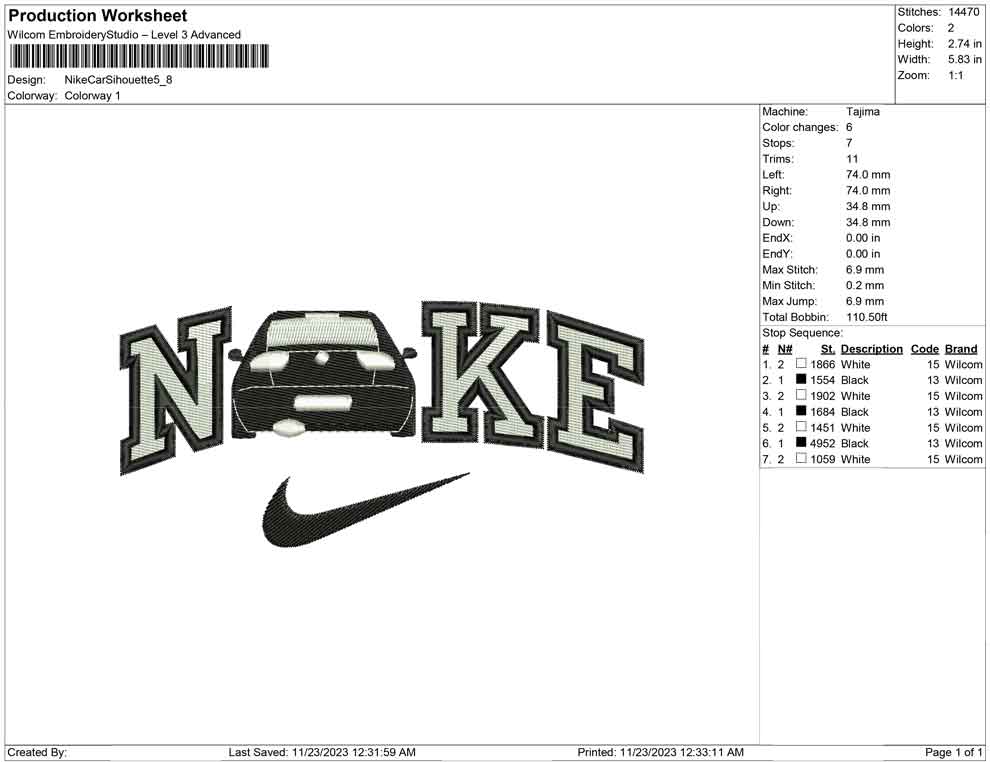 Nike Car Silhouette