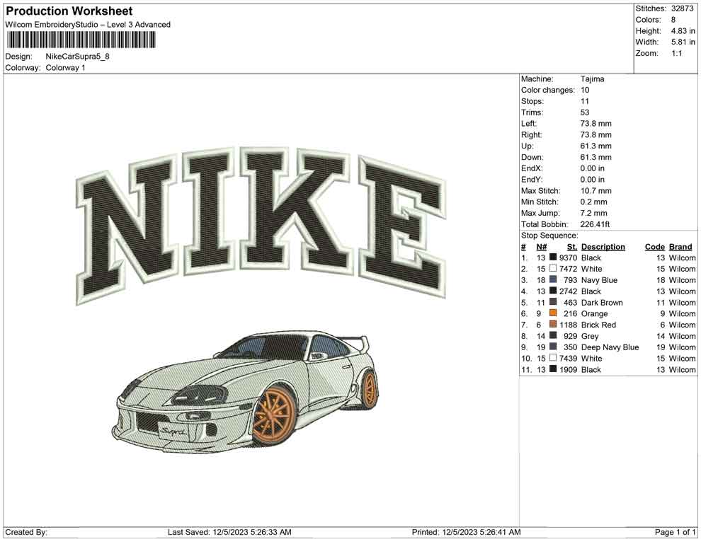Nike Car Supra