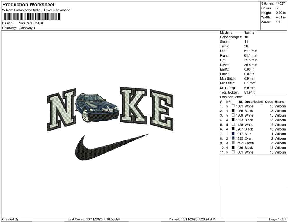 Nike Car Turn