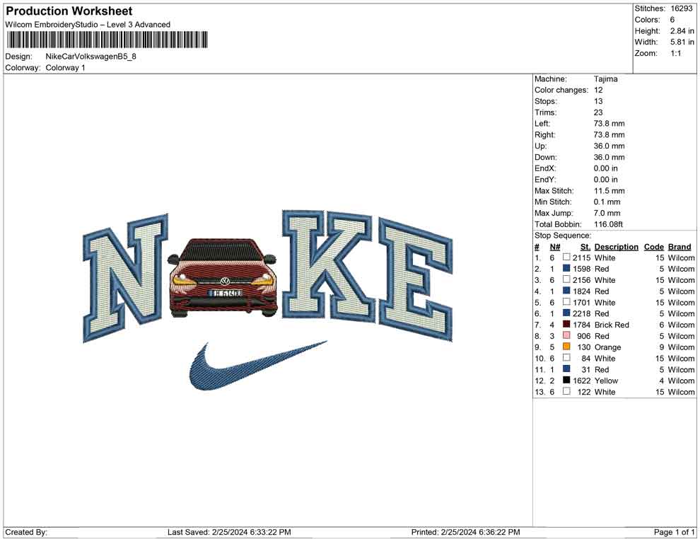 Nike Car Volkswagen B