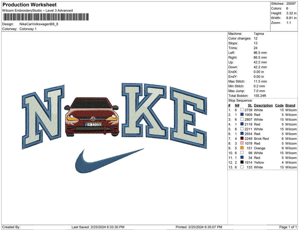Nike Car Volkswagen B