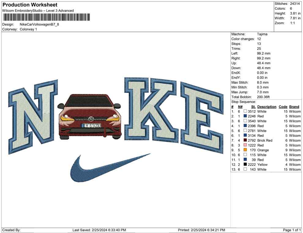 Nike Car Volkswagen B