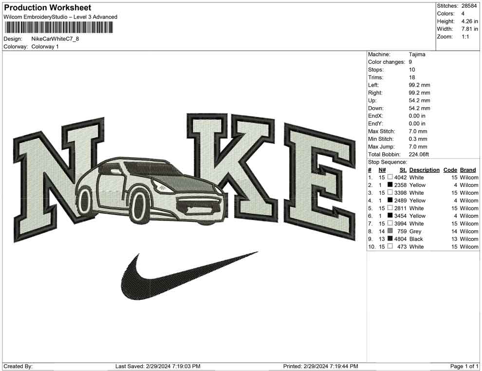 Nike Car White C