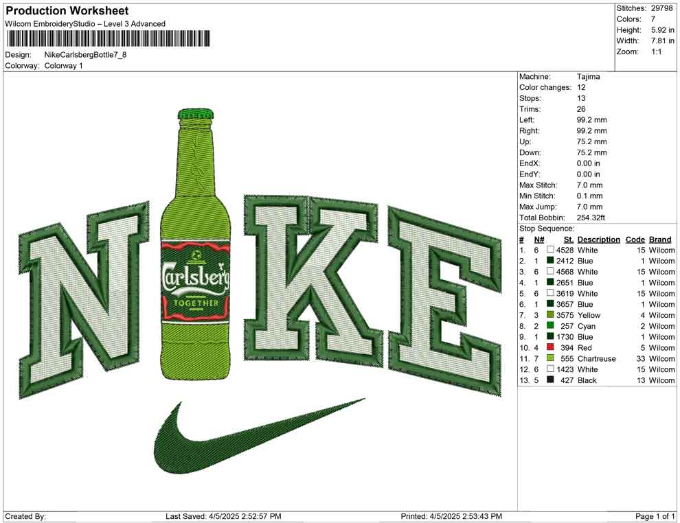 Nike Carlsberg Bottle
