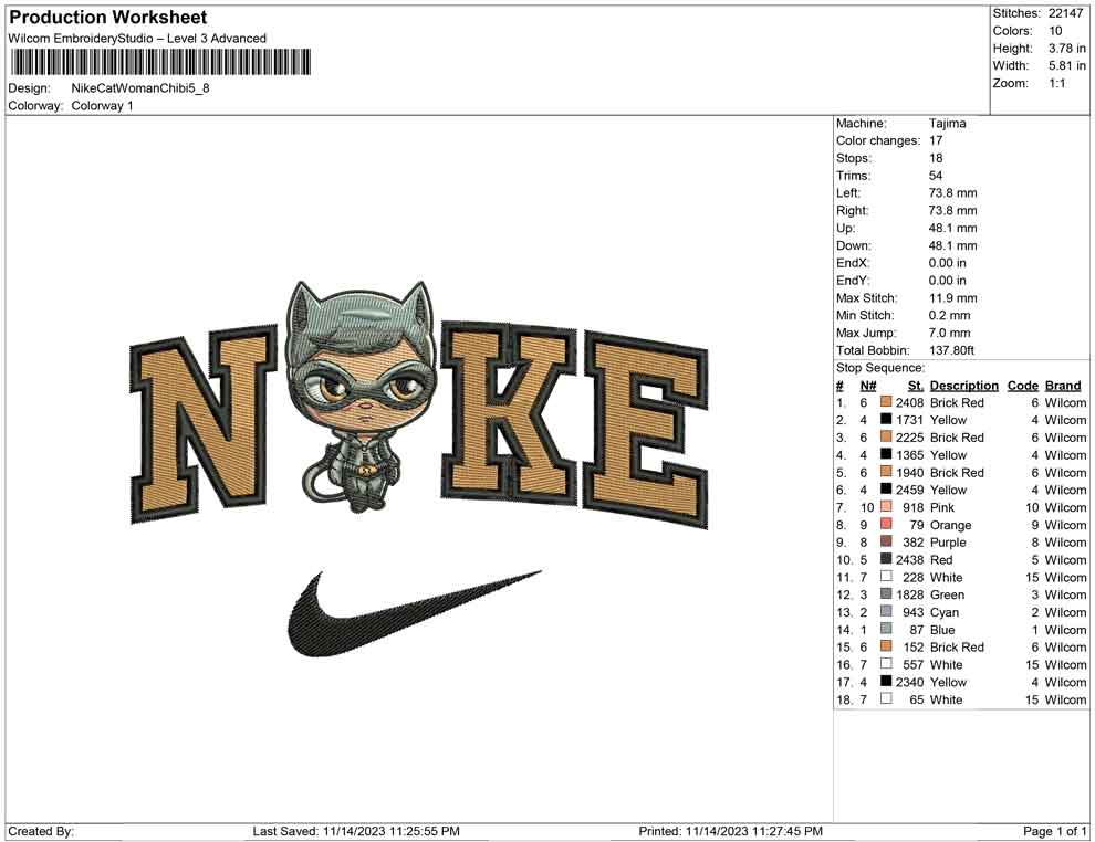 Nike Cat Woman Chibi