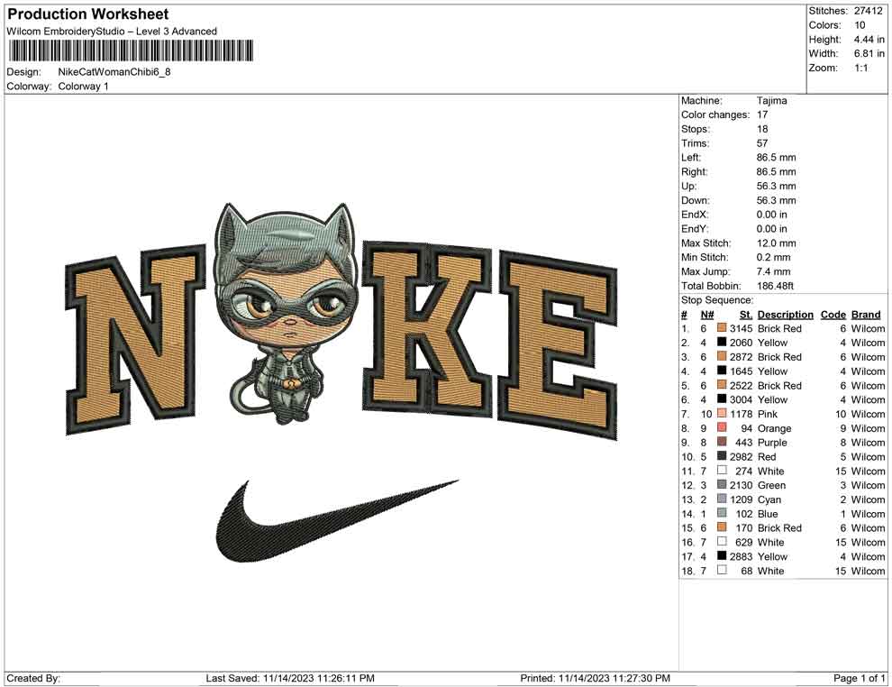 Nike Cat Woman Chibi