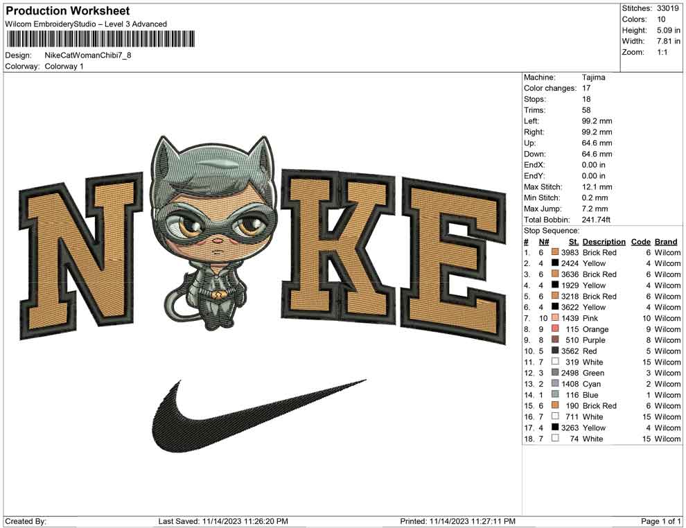 Nike Cat Woman Chibi