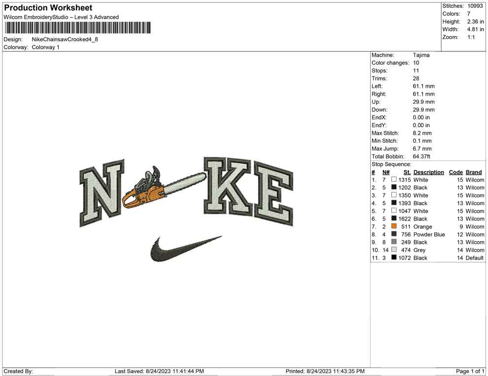 Nike Chainsaw Crooked