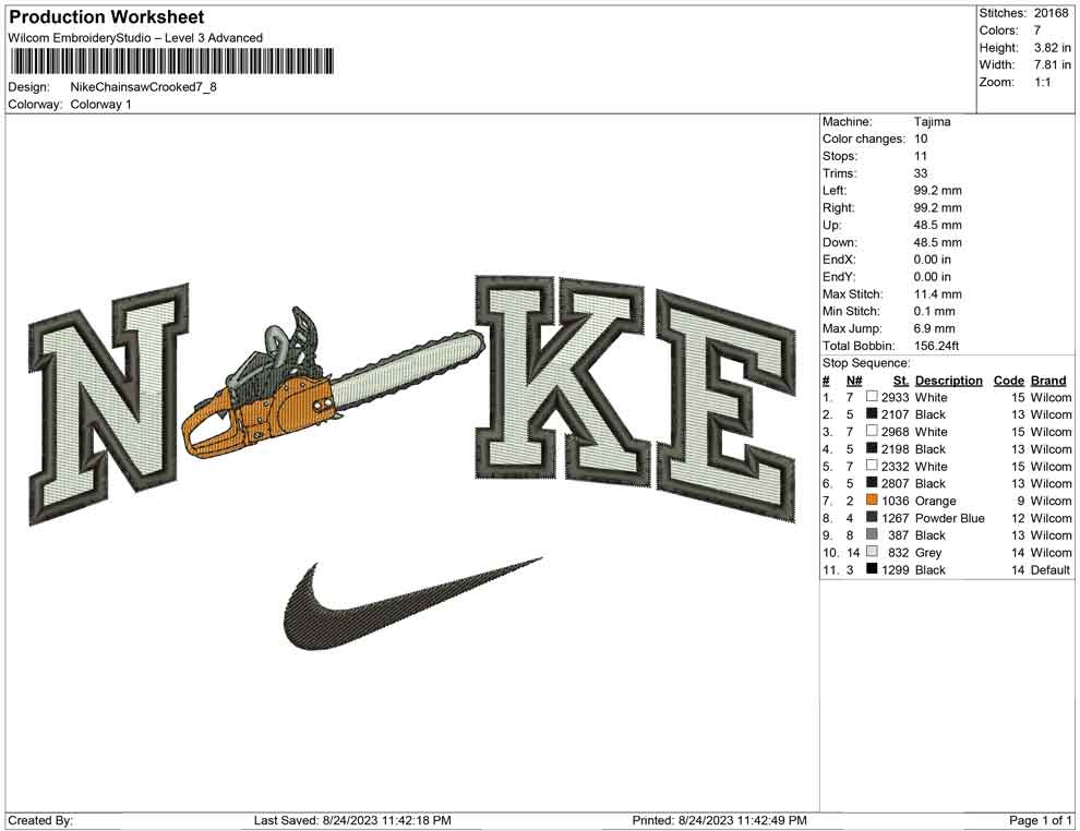 Nike Chainsaw Crooked