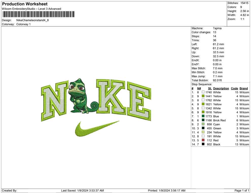Nike chameleon Stand