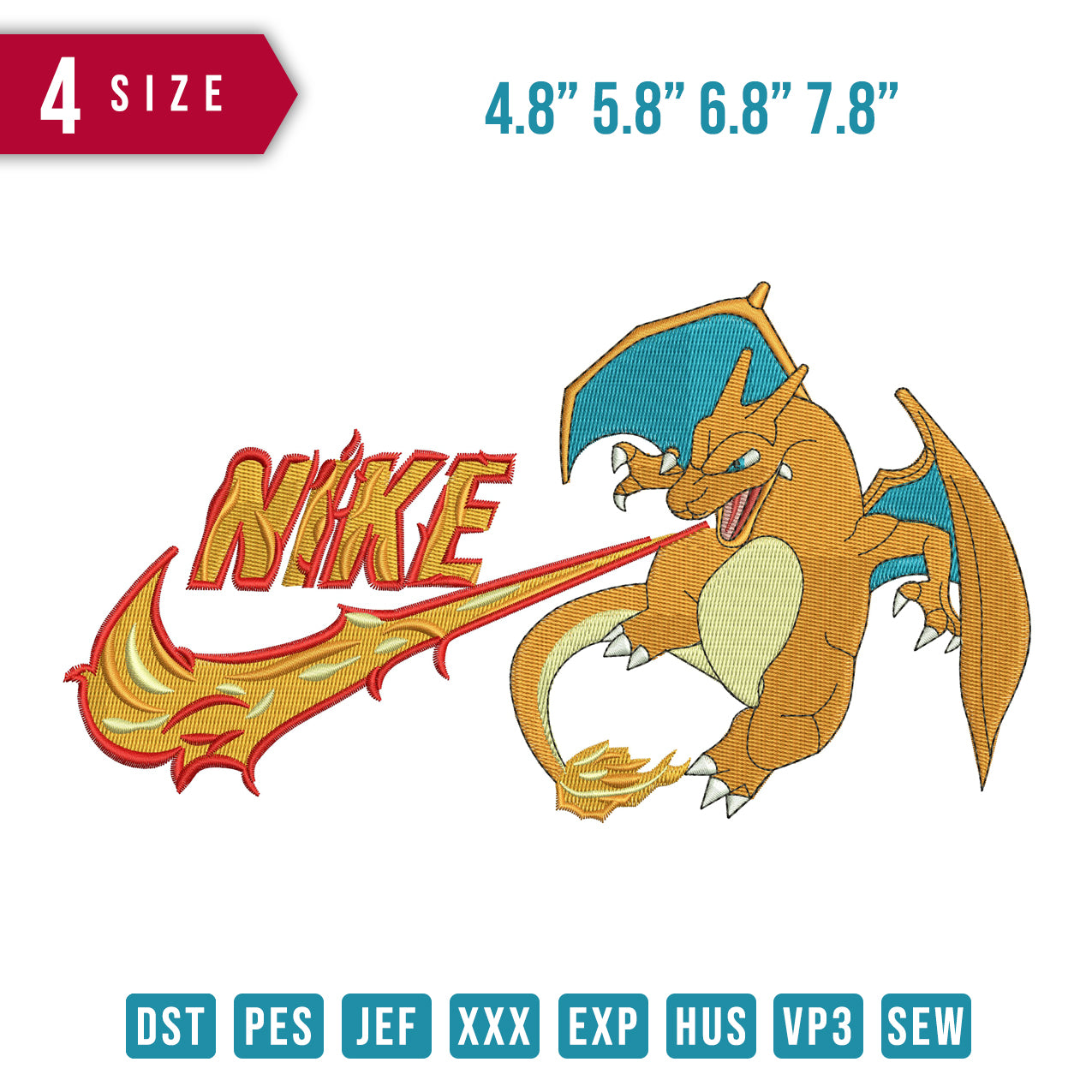 Nike Charizard fire