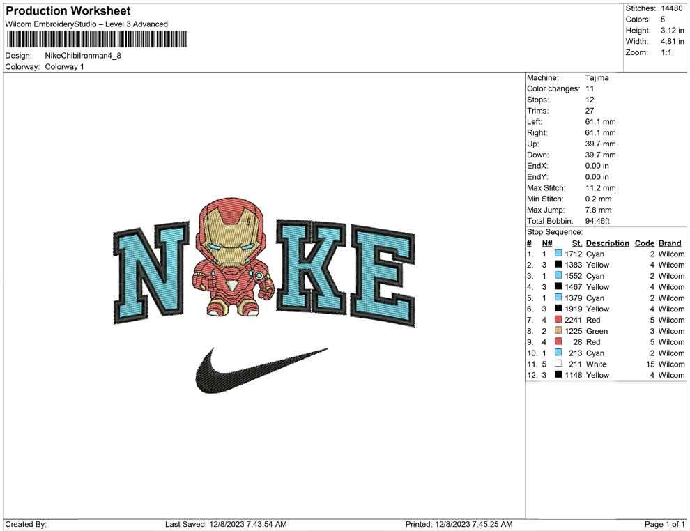 Nike Chibi ironman