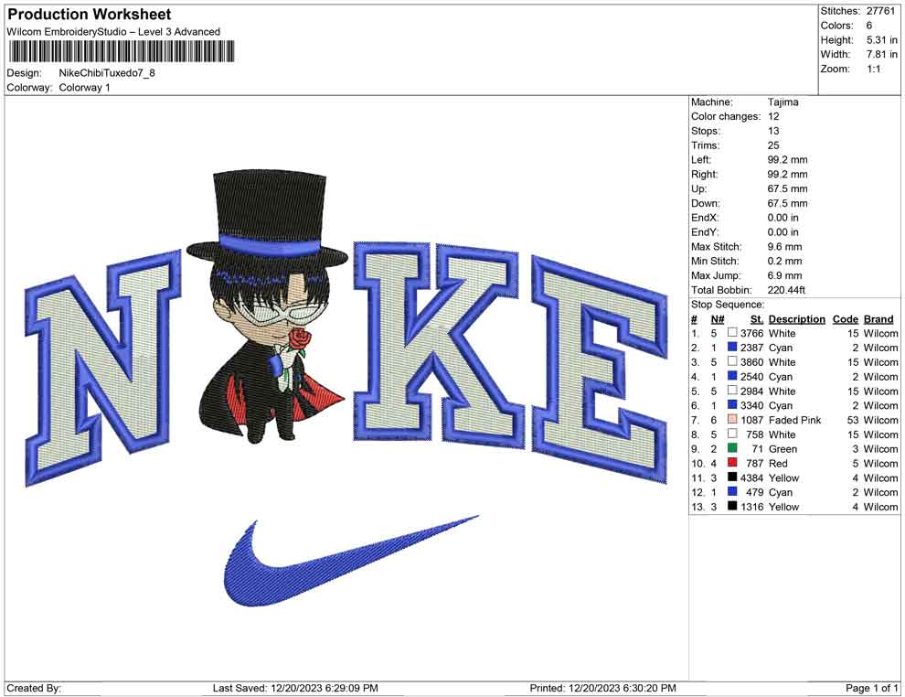 Nike Chibi Tuxedo