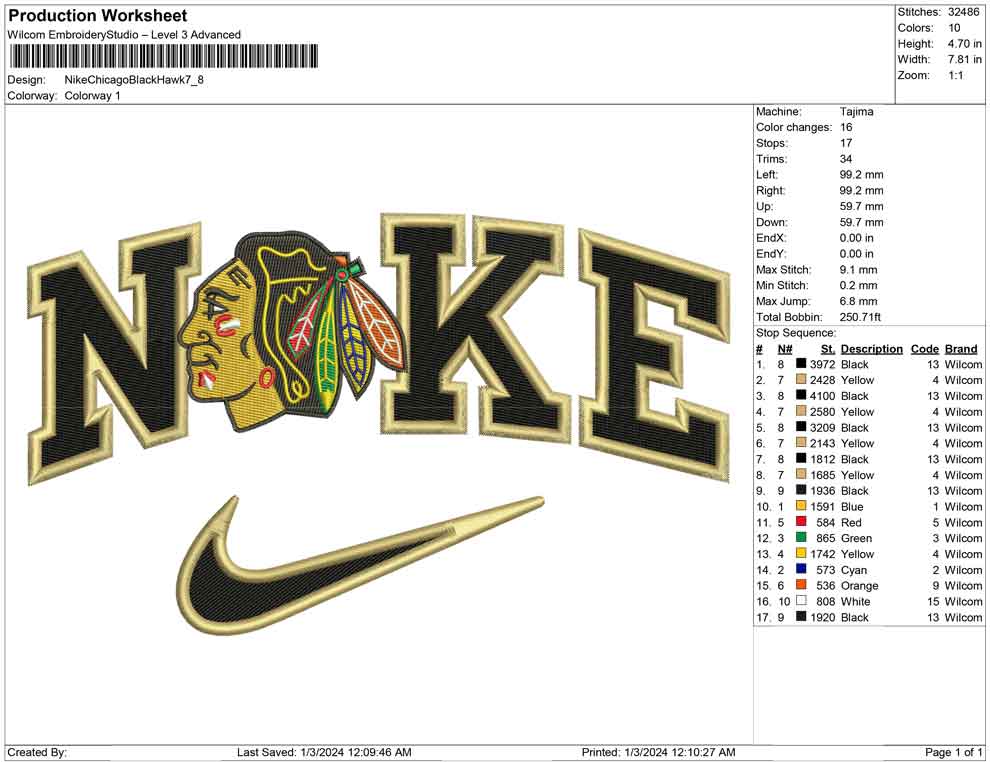 Nike Chicago Black hawk