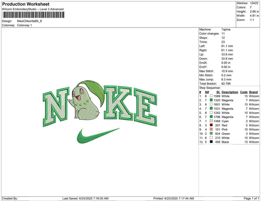 Nike Chikorita B