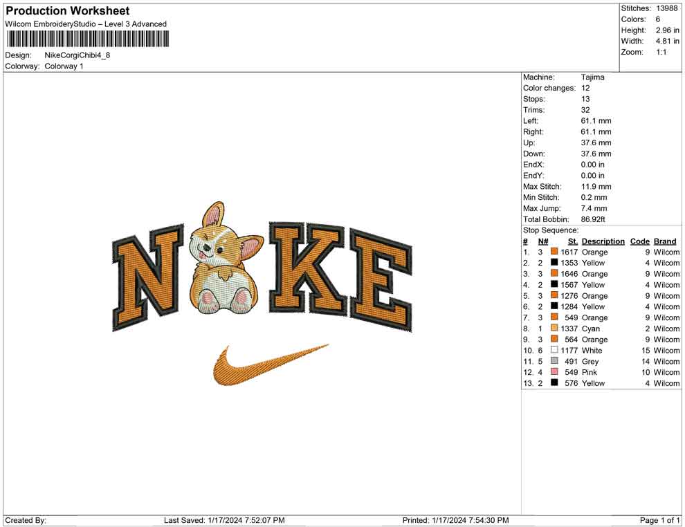 Nike Corgi Chibi