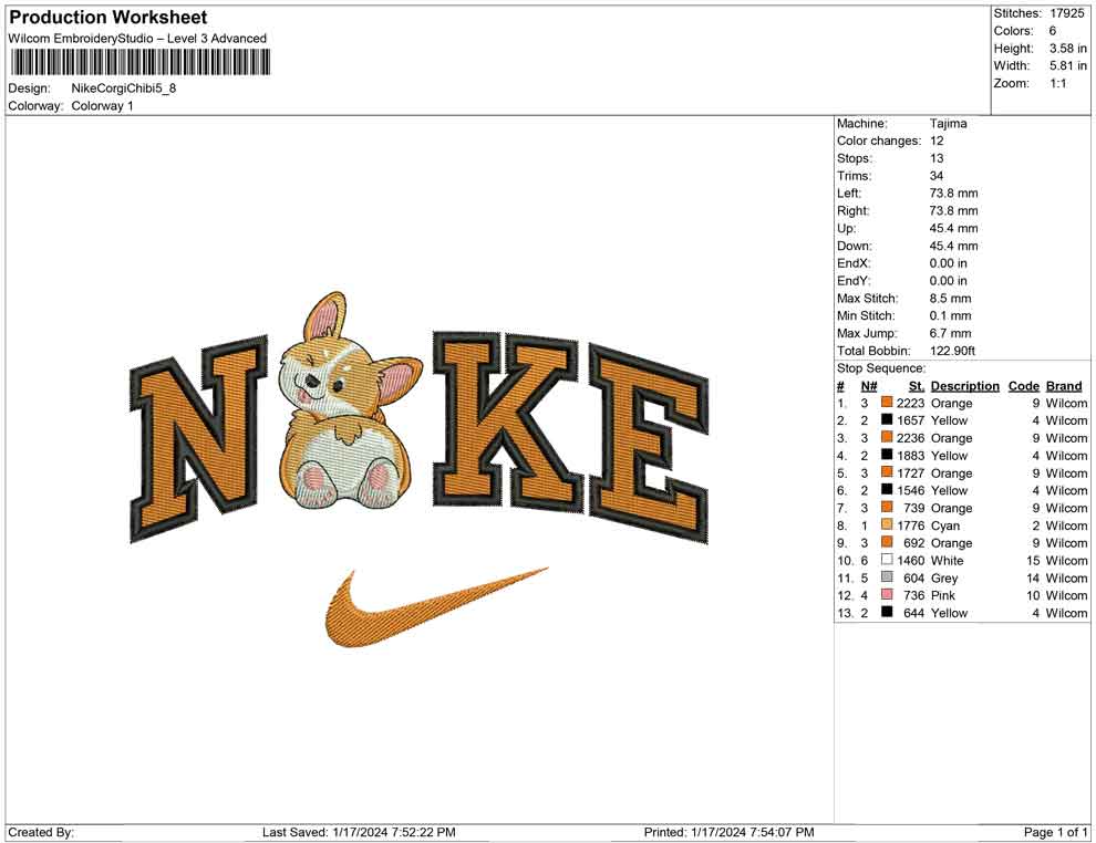 Nike Corgi Chibi
