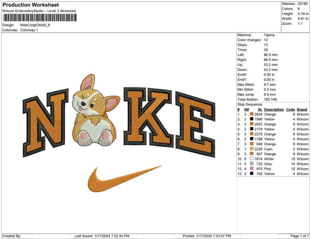 Nike Corgi Chibi