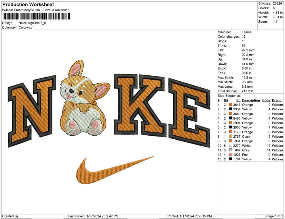 Nike Corgi Chibi