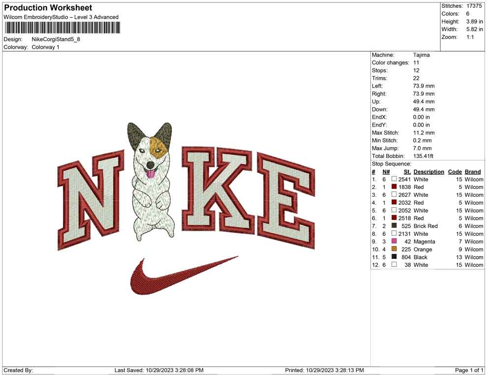 Nike Corgi Stand