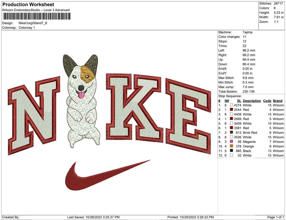 Nike Corgi Stand
