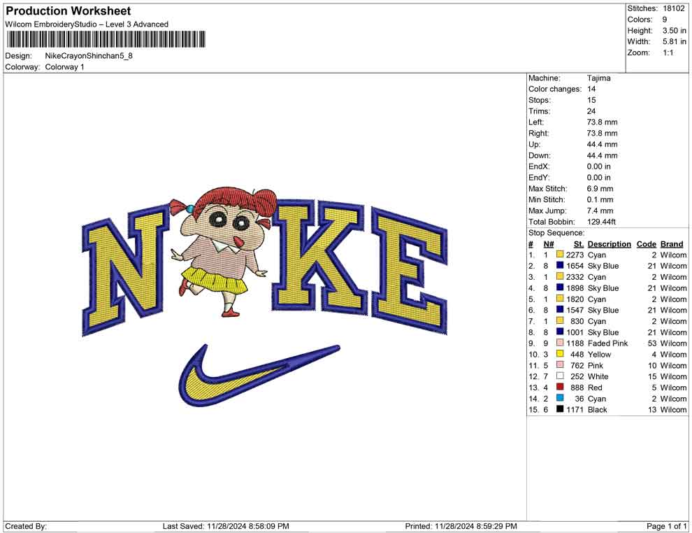 Nike Crayon Shinchan
