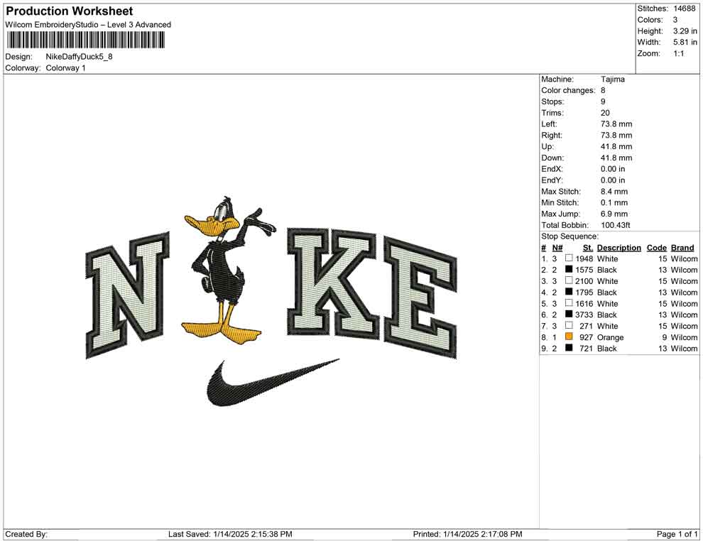 Nike Daffy Duck