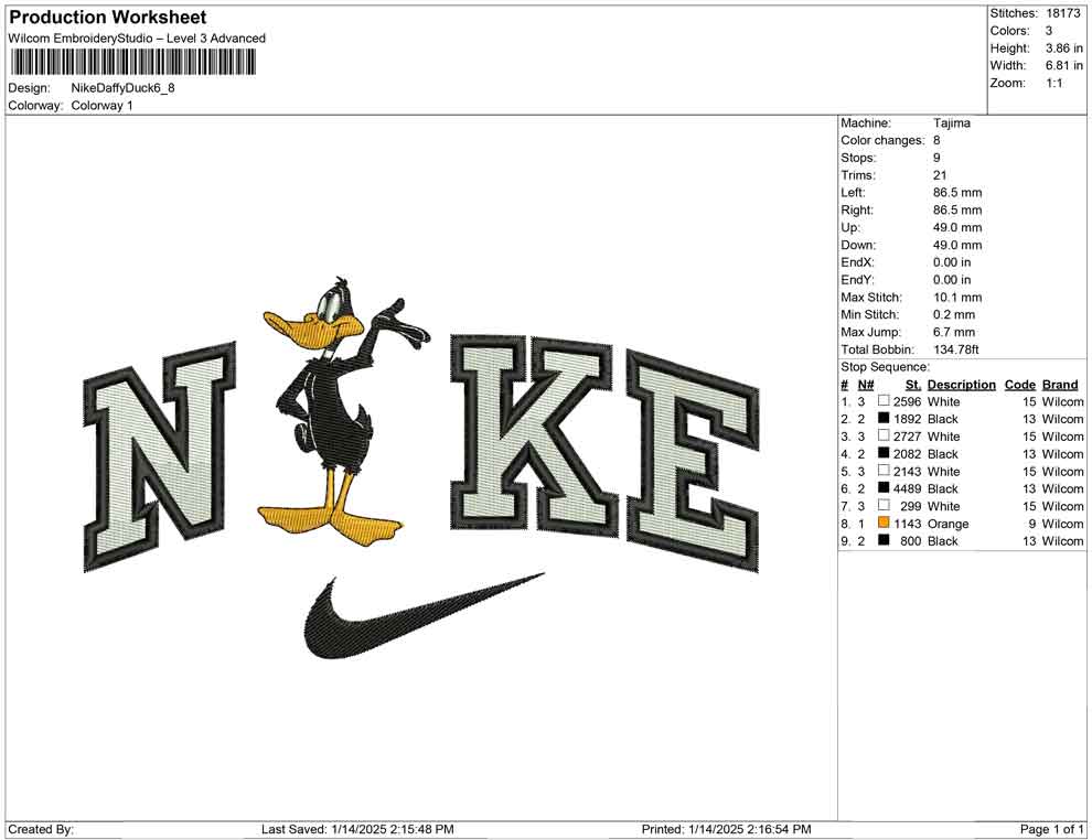 Nike Daffy Duck