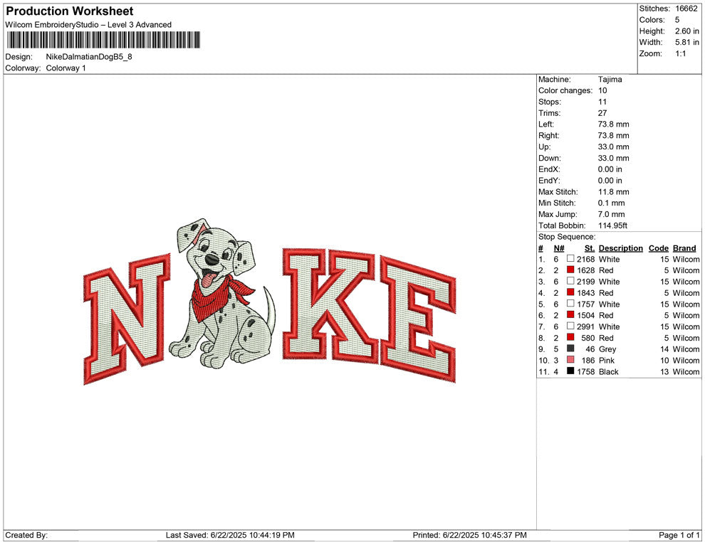Nike Dalmatian Dog B