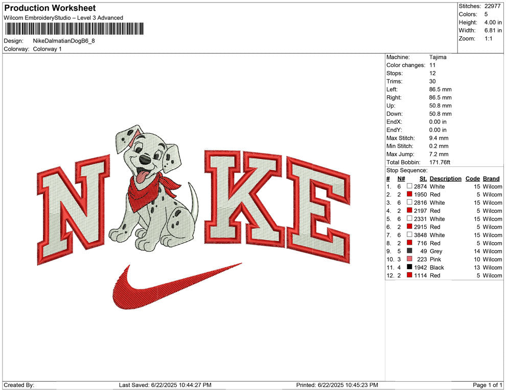 Nike Dalmatian Dog B