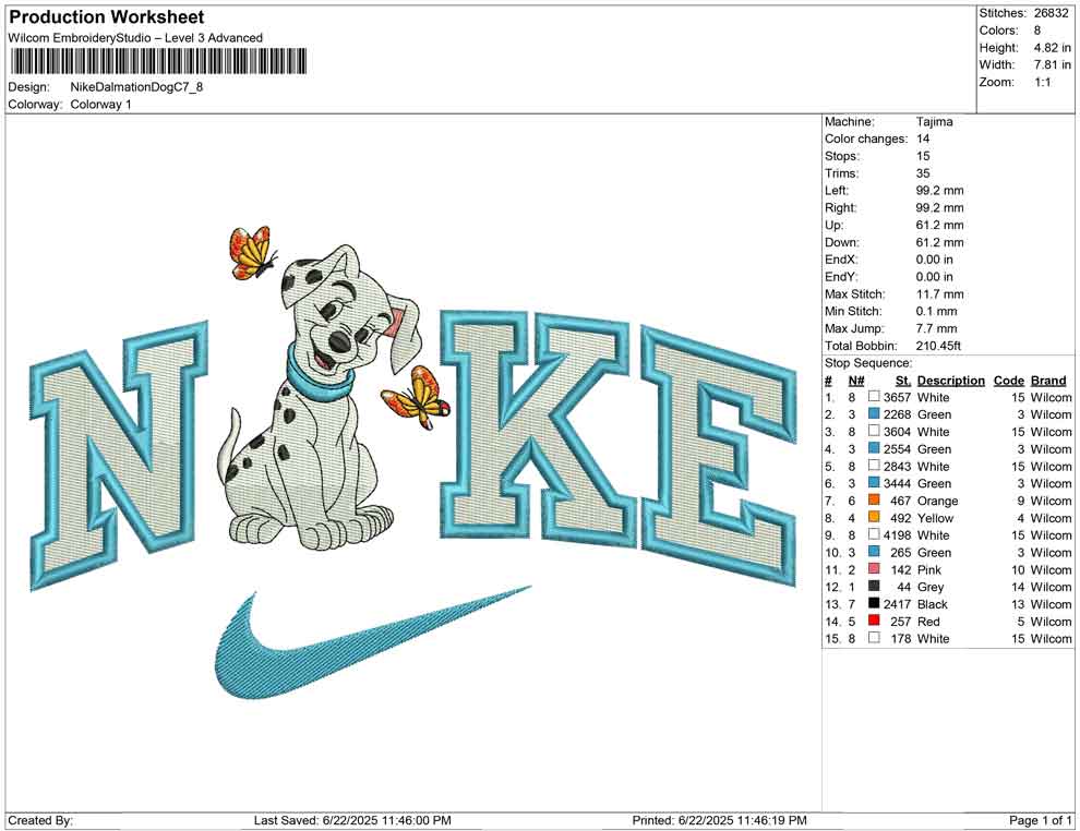 Nike Dalmatian Dog C