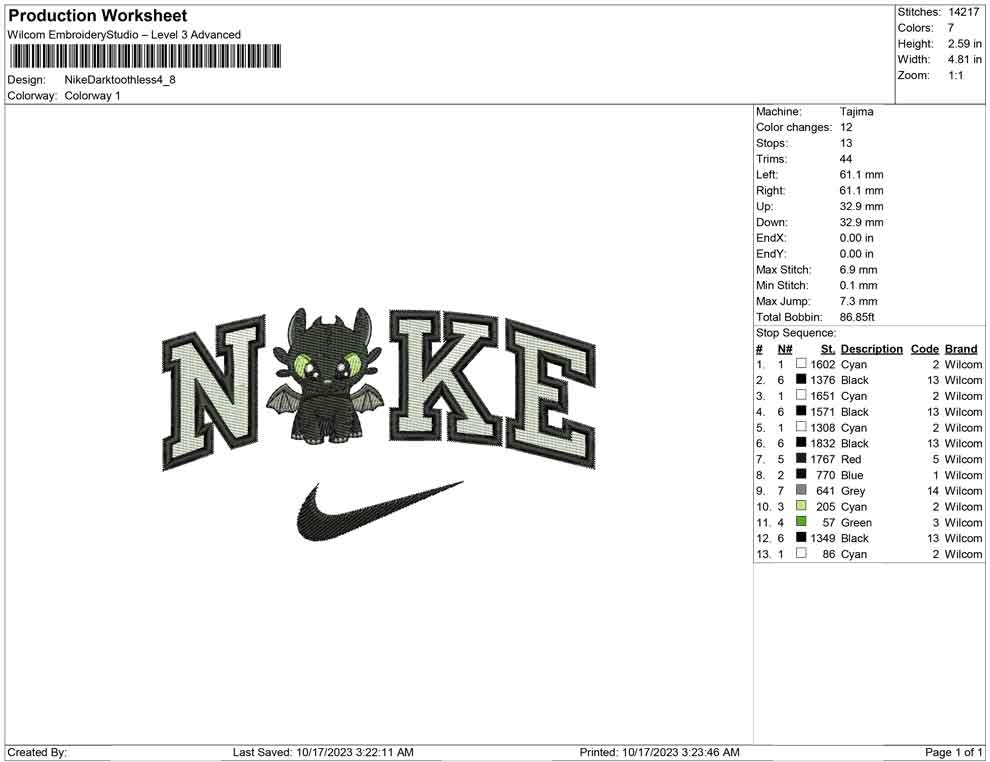 Nike Dark toothless