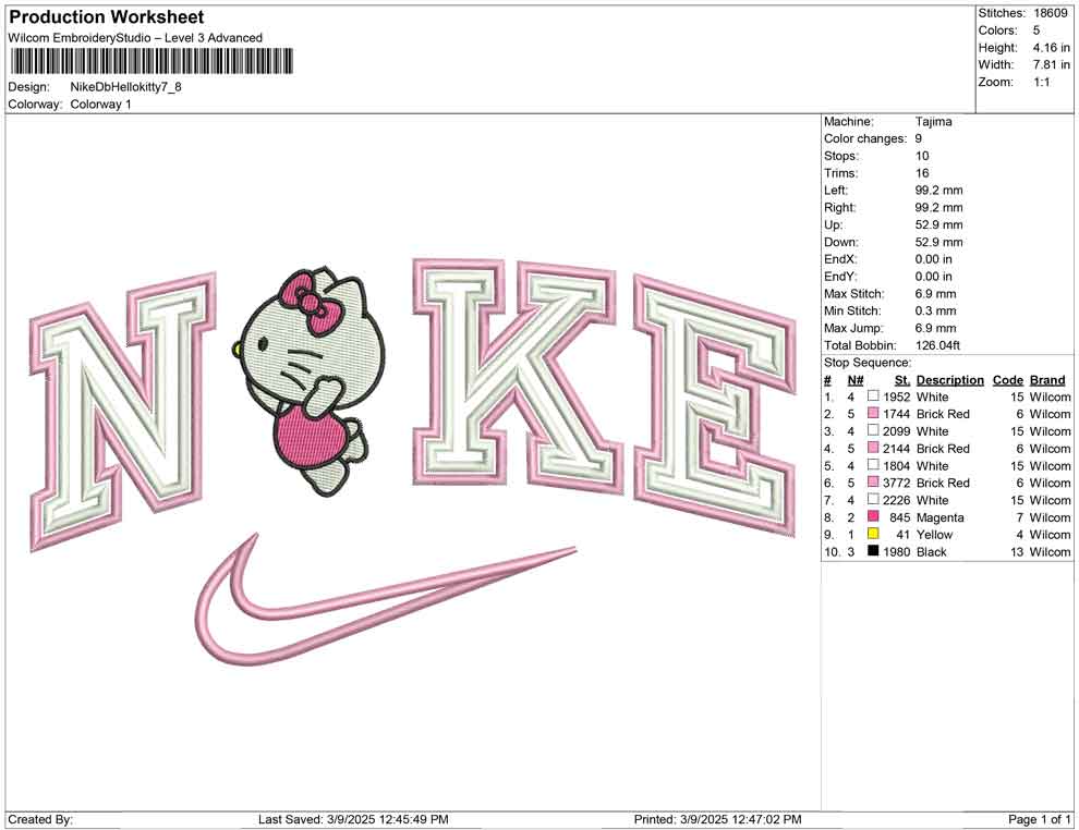 Nike Db Hellokitty