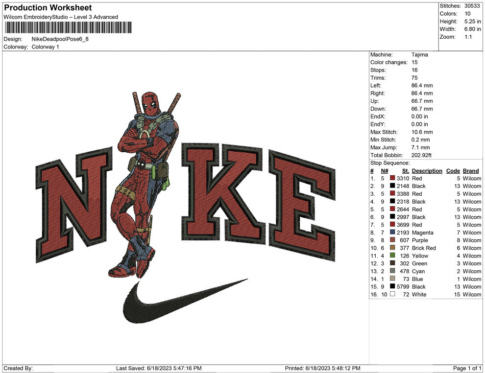 Nike Deadpool pose