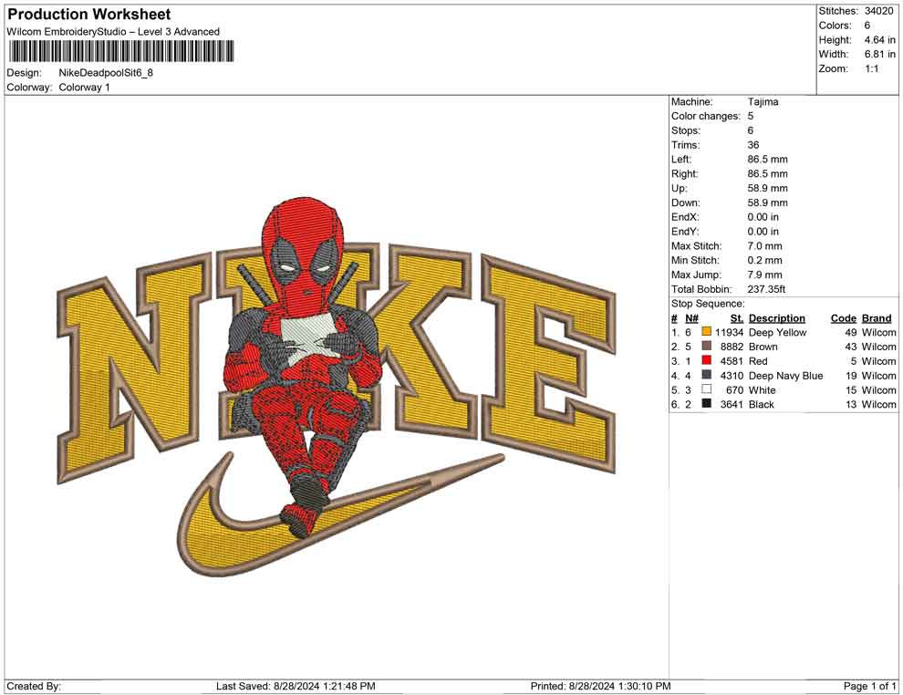 Nike Deadpool Sit