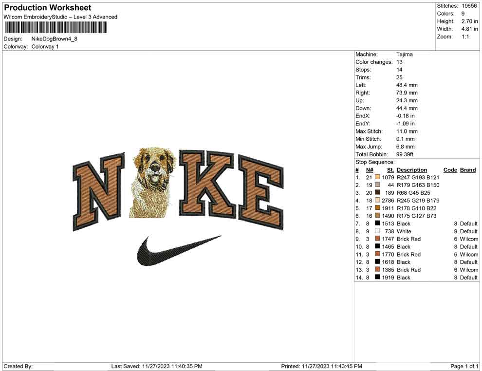 Nike Dog Brown