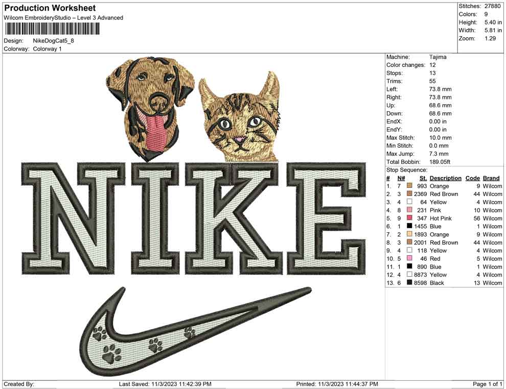 Nike Dog Cat top
