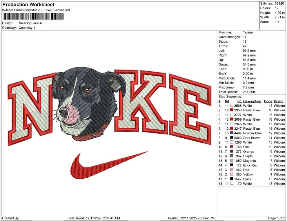 Nike Dog Face B