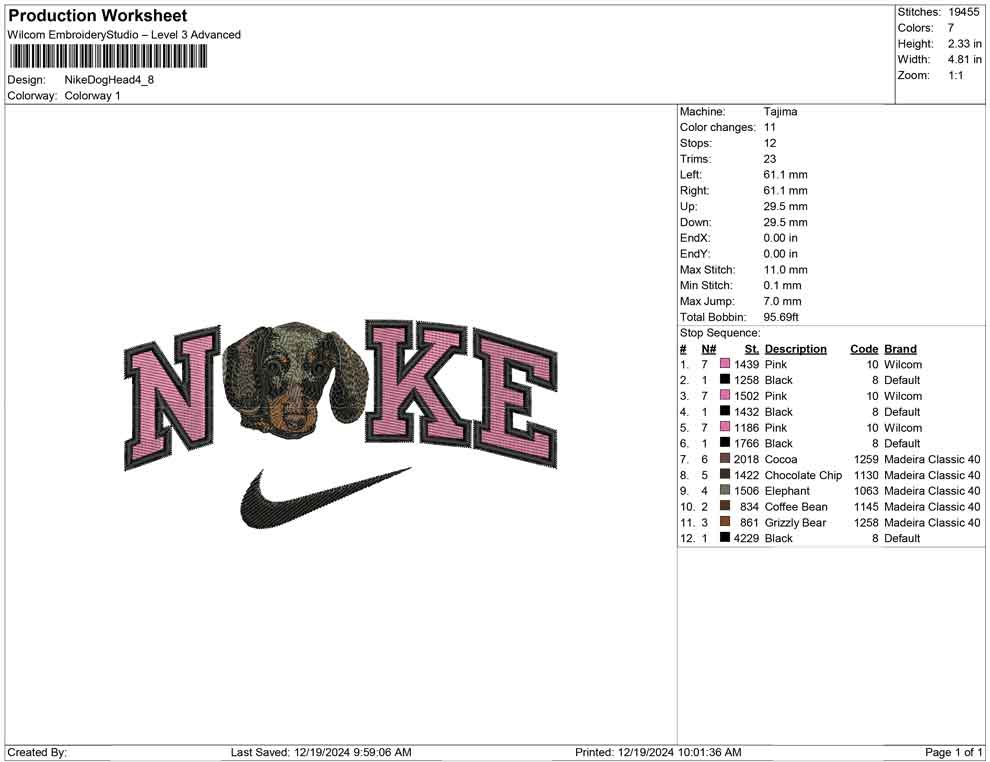 Nike Dog Head