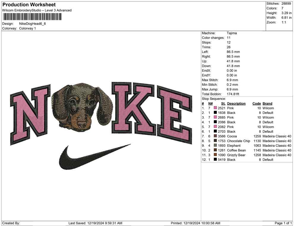 Nike Dog Head