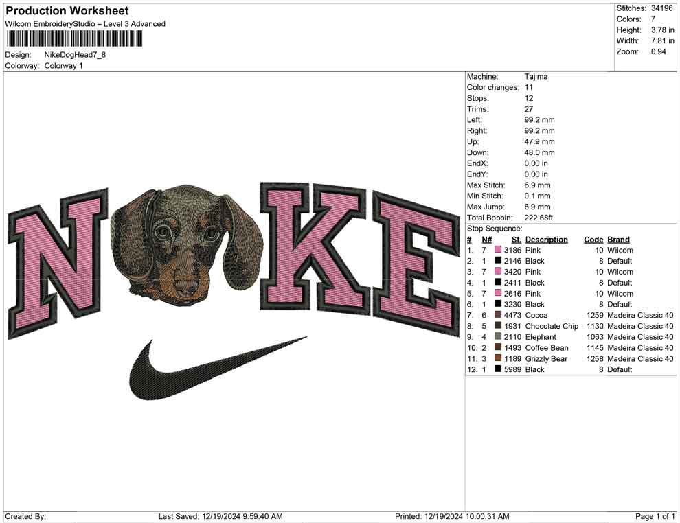 Nike Dog Head